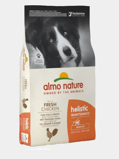 Корм Almo Nature Holistic Maintenance Medium Breeds Fresh Chicken для собак, с курицей, 2 кг