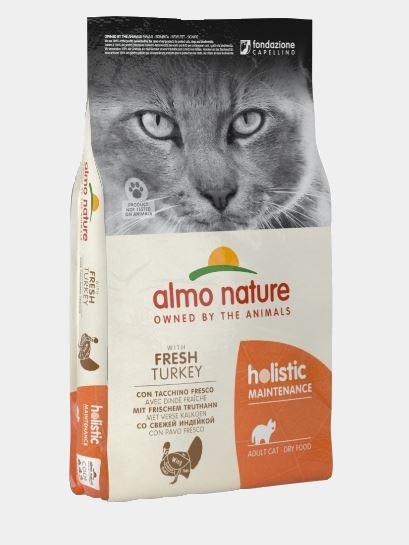 Корм Almo Nature Holistic Maintenance Fresh Turkey для кошек, с индейкой, 2 кг