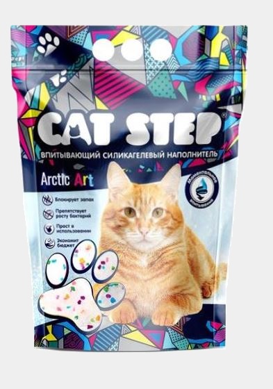 Наполнитель Cat Step Arctic Art силикагелевый, 3.8 л, 1.67 кг