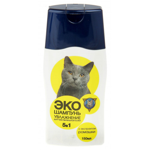 Шампунь для кошек Барсик "Эко", для чувствительной кожи, 150 мл
