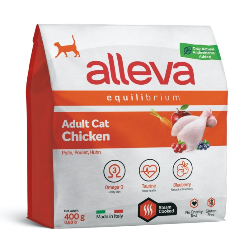 Alleva Equilibrium Adult Cat Chicken корм для взрослых кошек,курица,400г.