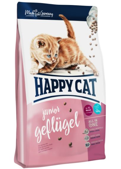 Корм Happy Cat Junior Geflugel для котят, с птицей, 1.4 кг