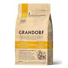 GRANDORF 4 Meat Sterilized PROBIOTIC 400 г корм сухой четыре мяса для кастрированных и пожилых кошек