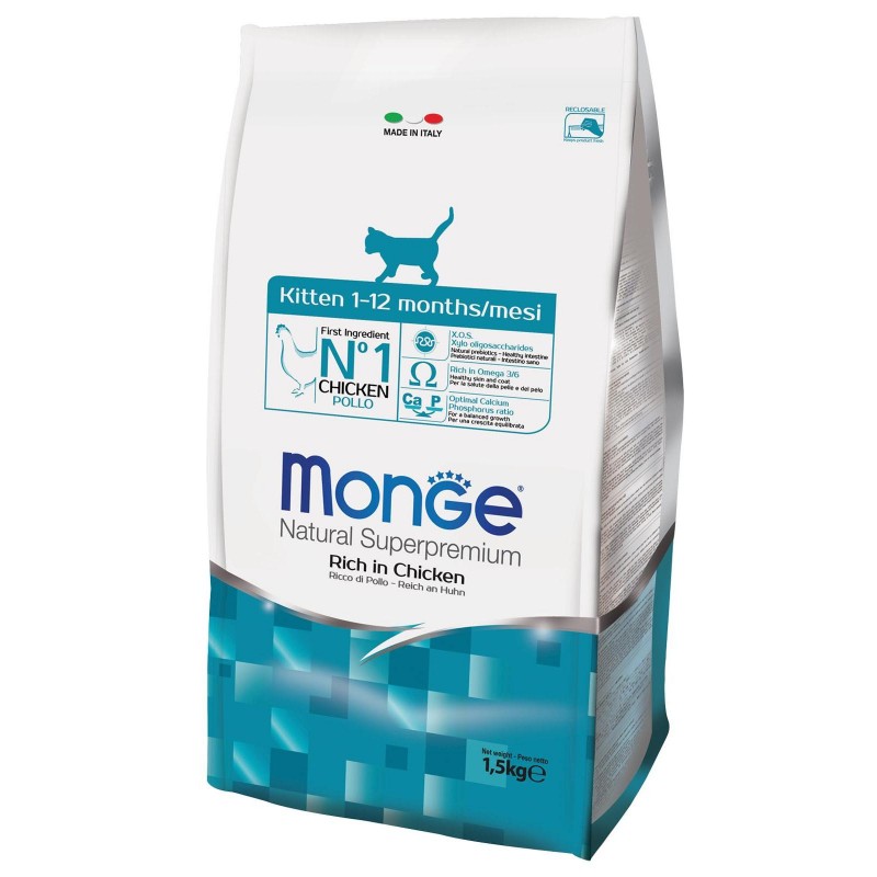 Monge Cat Daily Line сухой корм для котят и беременных кошек, из курицы 1,5 кг