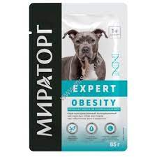 МИРАТОРГ EXPERT OBESITY паучи для собак при избыточном весе,85 гр