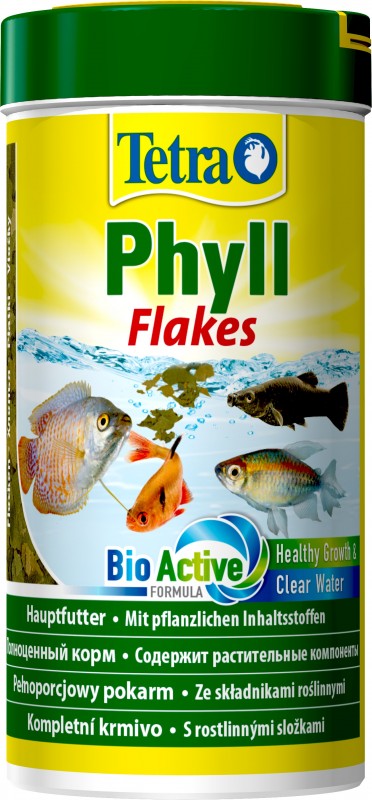 Tetra Phyll Flakes корм для всех видов рыб, растительные хлопья (пакет zip) 50гр