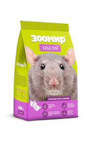 Зоомир корм с лакомством для крыс и мышей Крысуня, 500 гр.