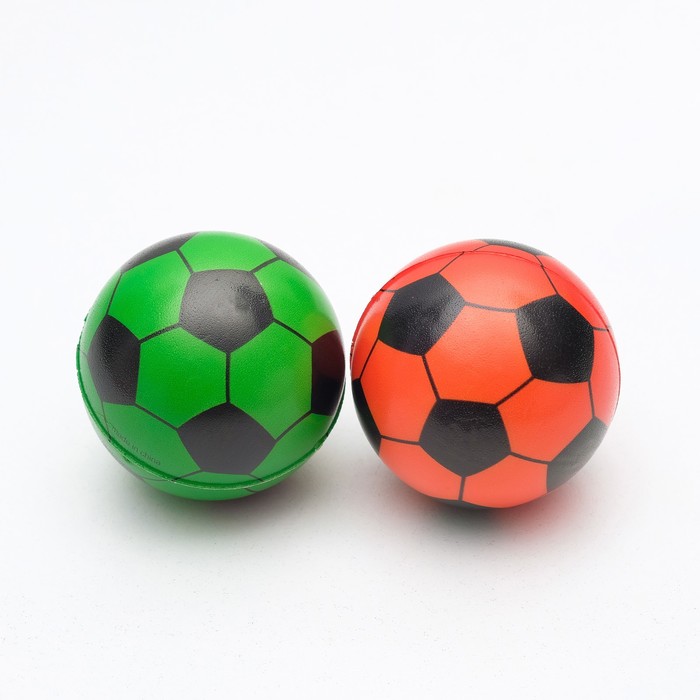 Игрушка для собак Мячик зефирный "Звёзды футбола",6,3см, микс цветов