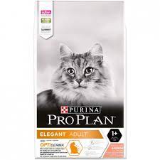 PRO PLAN ELEGANT ADULT Сухой корм для кошек для здоровья шерсти и кожи, с лососем, 400 г