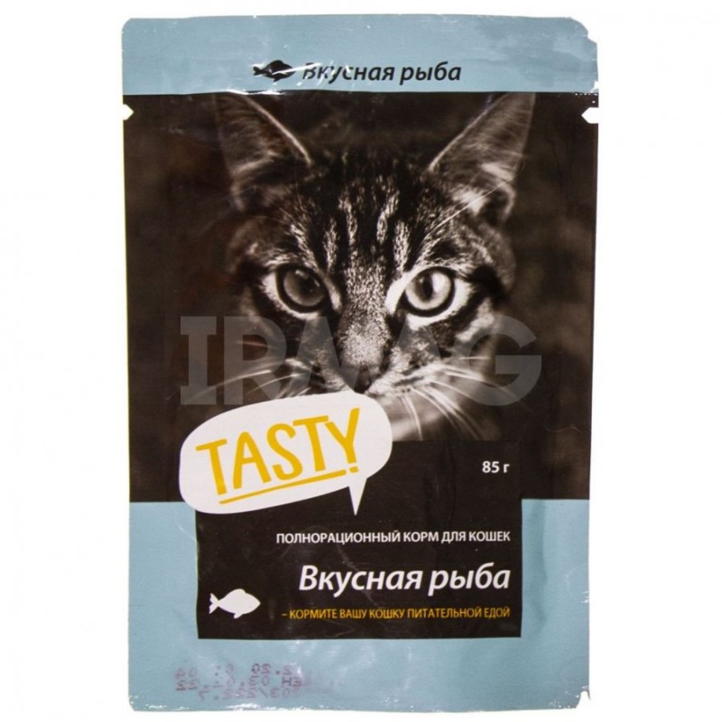 Tasty влажный корм для кошек Вкусная рыбка в желе (85 г)