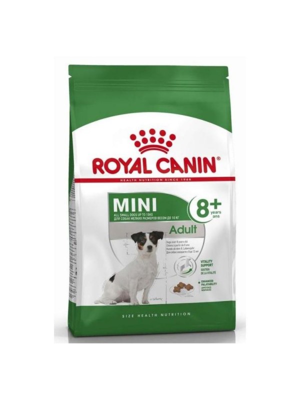 Роял Канин Mini Adult 8+ Сухой корм для взрослых собак мелких пород от 8 лет.2кг.