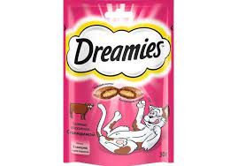 Лакомство Dreamies для кошек подушечки с говядиной 30 г