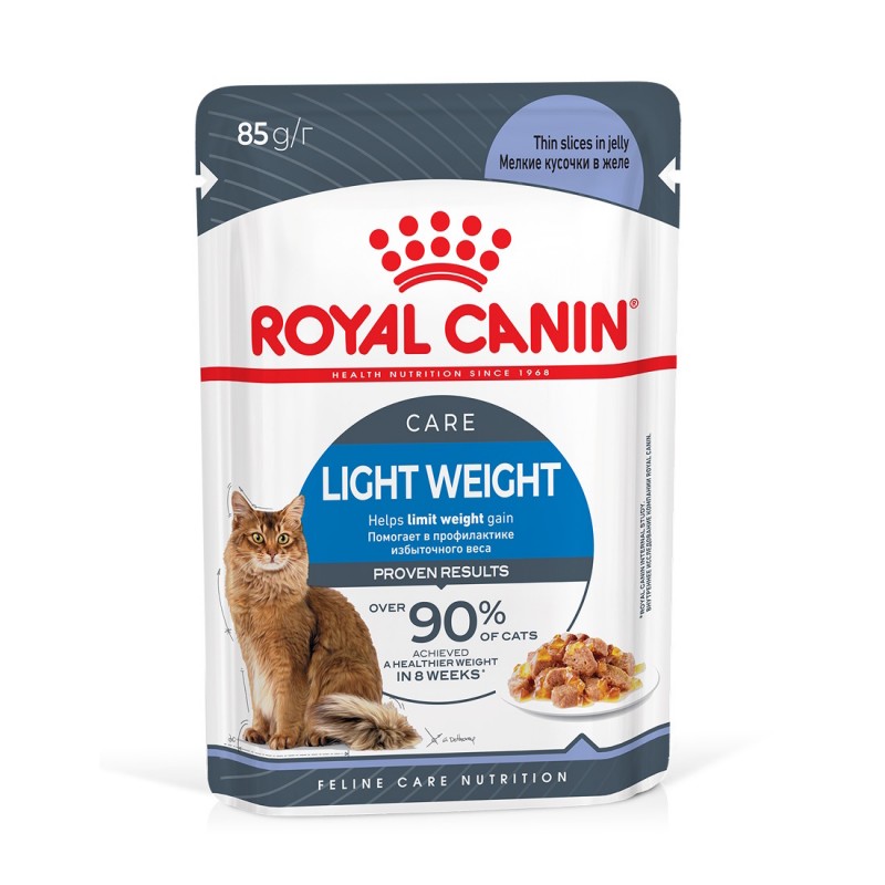 Роял Канин Light Weight Care для взрослых кошек, для профилактики избыточного веса, желе. 85г.