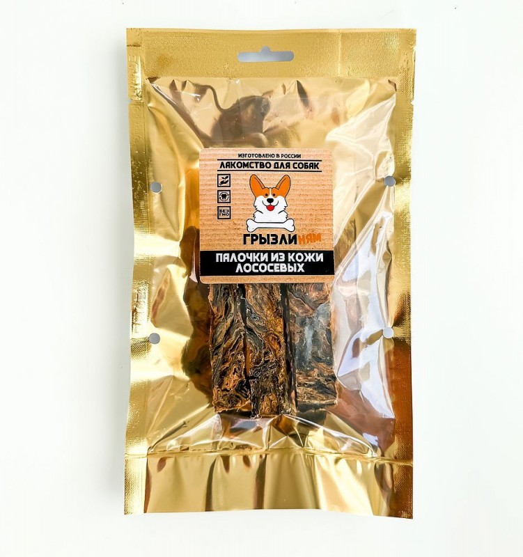 Грызли Палочки из лососевых лакомство для собак .50гр.