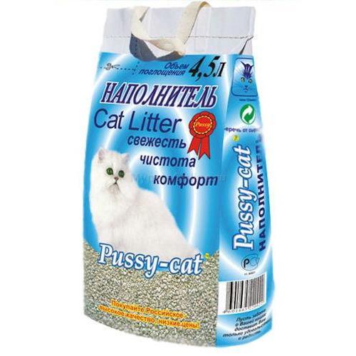 Pussy-Cat Cat Litter Наполнитель для кошек, впитывающий, цеолитовый 2.5кг (4.5л.)