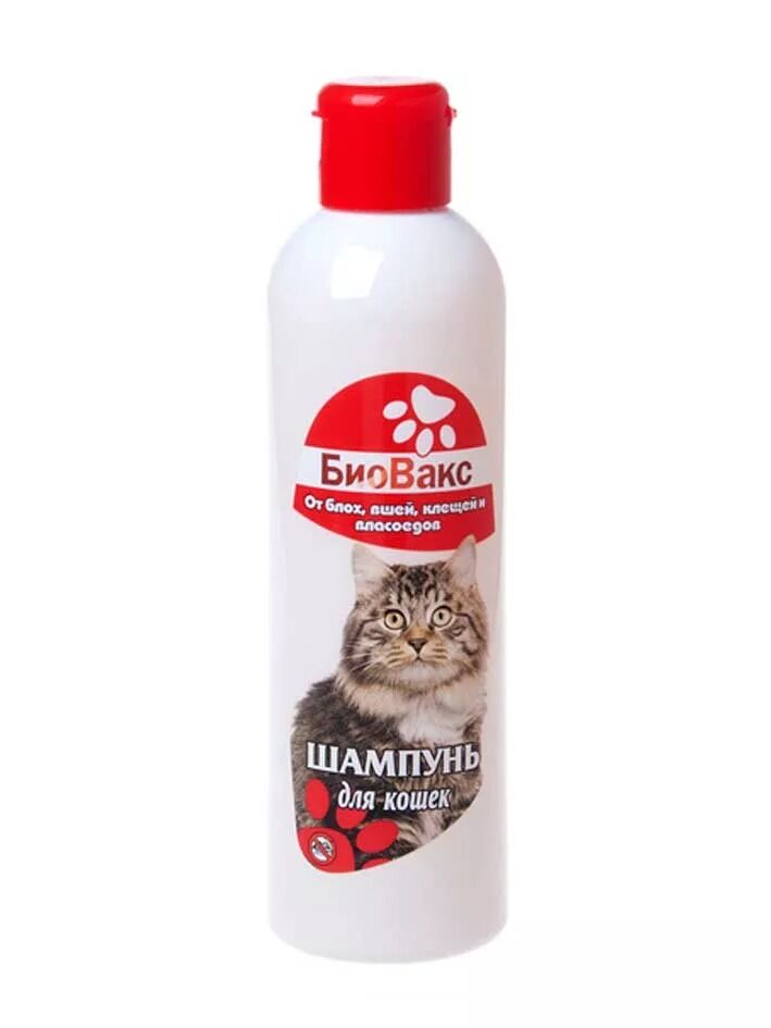БИОВАКС шампунь для кошек инсектицидный, 250 мл.