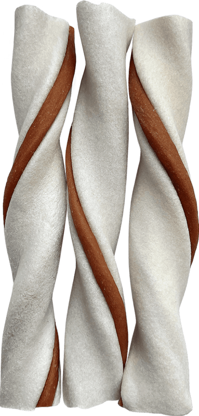 Деревенские лакомства Чистим зубы для собак средних пород, твистер с говядиной, 90г.