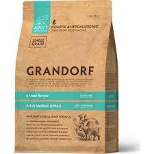 Grandorf 4 Meat Recipe Medium & Maxi Holistic Probiotic для собак средних и крупных пород,3 кг