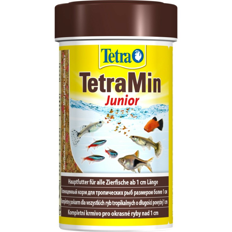 Tetra TetraMin Junior корм в хлопьях для молодых рыб, 100 мл