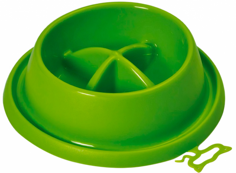 Georplast миска Adagio Small для собак, для медленного поедания, пластиковая, 21.5x20.5x5.5 см.