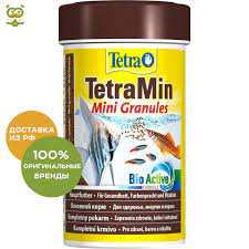 TetraMin Mini Granules корм для рыб в mini гранулах для молоди и мелких рыб 100 мл