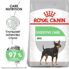 Роял Канин Mini Digestive care корм сухой для взрослых и стареющих собак мелких пород 1кг
