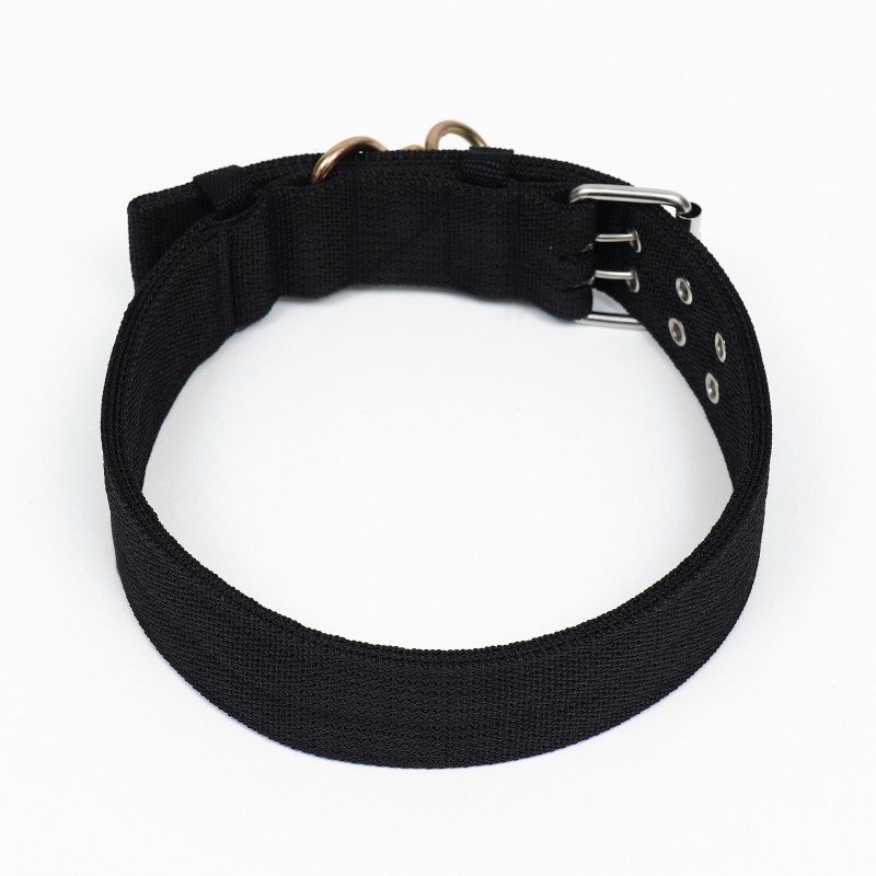 Ошейник четырехслойный с вертлюгом, 80×4.9 см, ОШ 64-74 см, полиэстер, микс