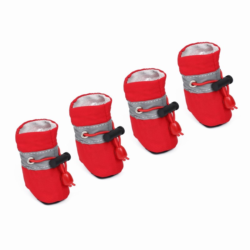 Ботинки для собак «Уют» с утяжкой, набор 4 шт., размер 4 (5×4 см), микс.