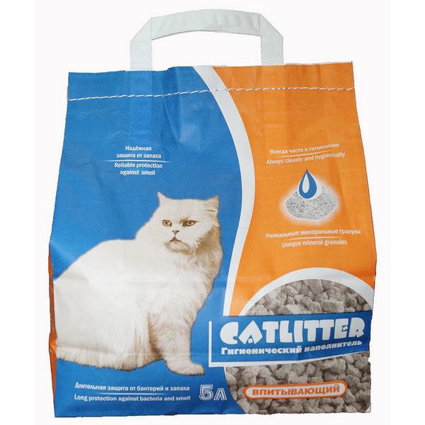 Наполнитель Catlitter для кошачьих туалетов, впитывающий, 5 л, 2 кг