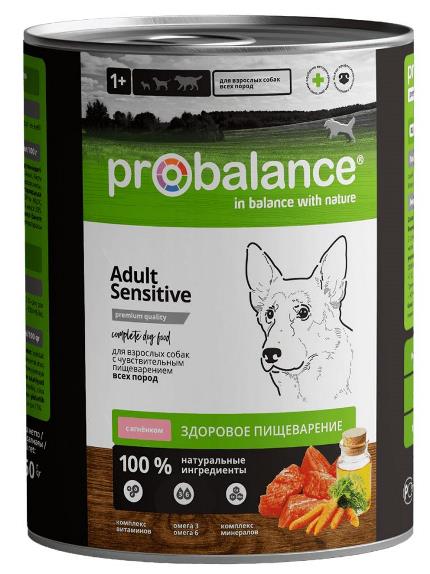 ProBalance Adult Immuno Protection консервы для собак с чувствительным пищеварением 850гр