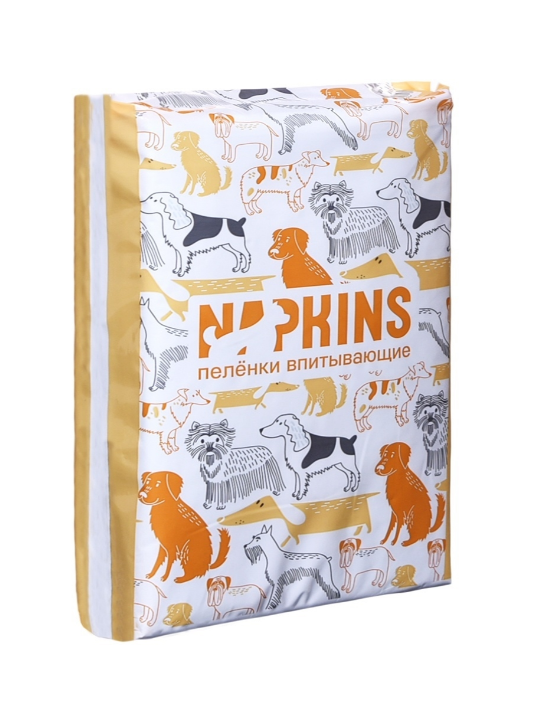NAPKINS гелевые пеленки для собак, 60х40 см, 5 шт