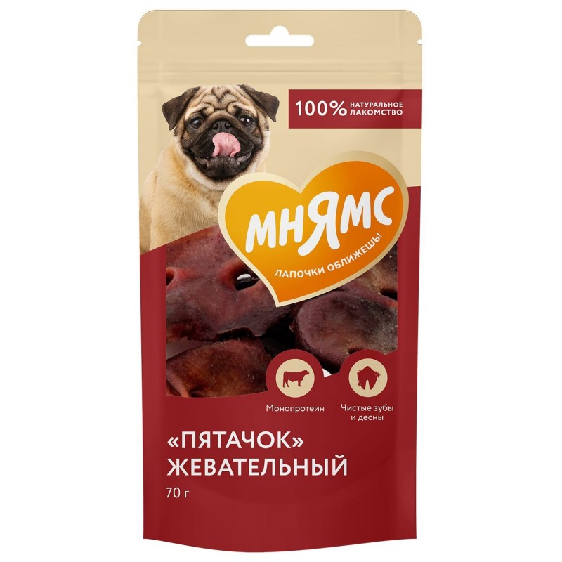 Мнямс Лакомство для собак "Пятачок" жевательный 70 г.