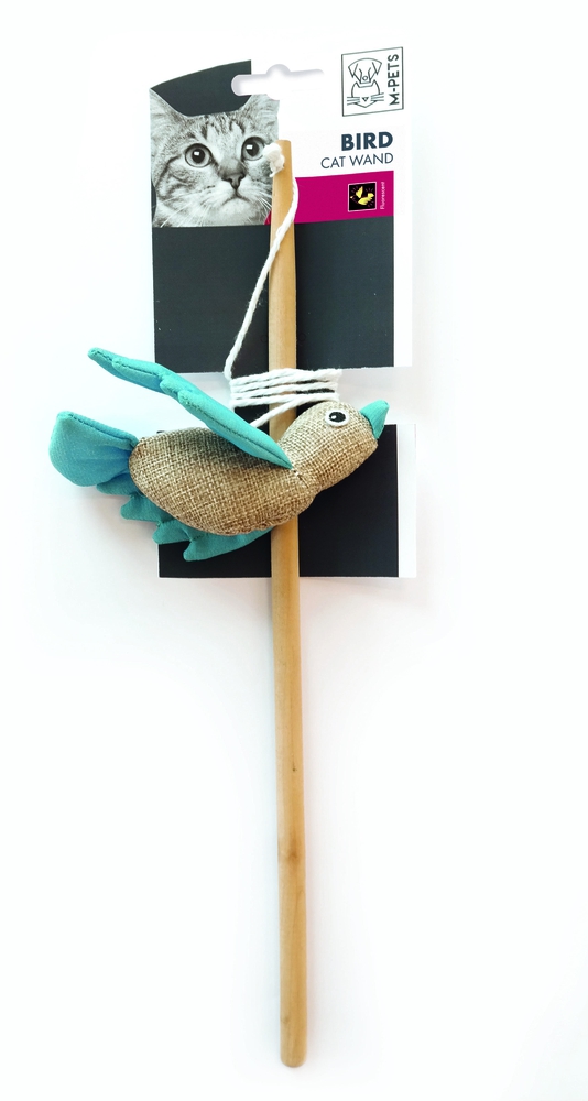 MPets Игрушка-дразнилка Птичка для кошек, 35 см.