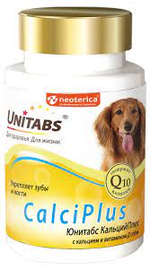 Юнитабс CalciPlus c Q10 КальцийПлюс для собак 200таб