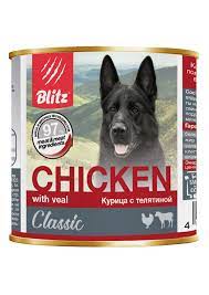 Корм Blitz Classic Chicken & Veal (консерв.) для собак, курица с телятиной, 400 г
