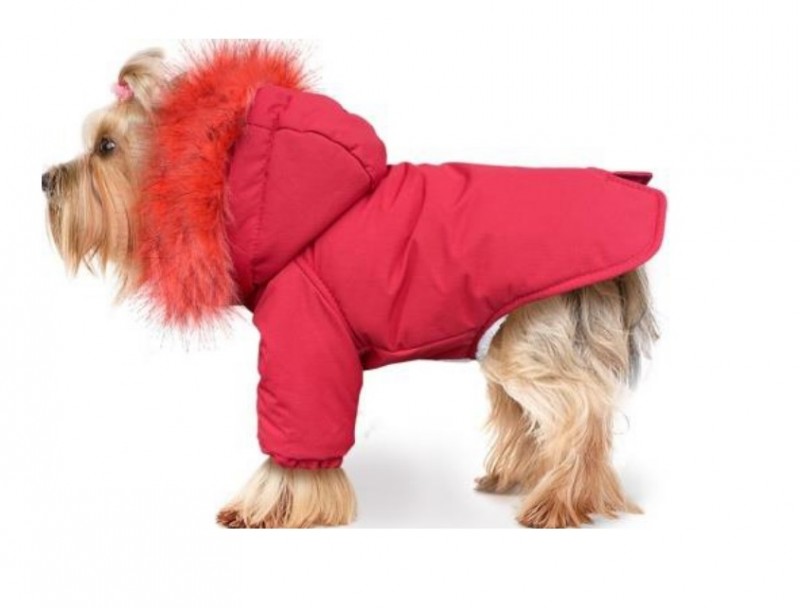 Парка (Куртка) для собак Зоотренд красная р-р XL