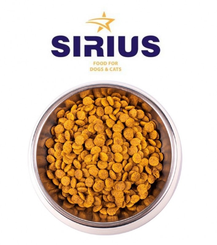 Sirius Сухой корм НА РАЗВЕС для взрослых собак 1 кг Мясной рацион премиум класса