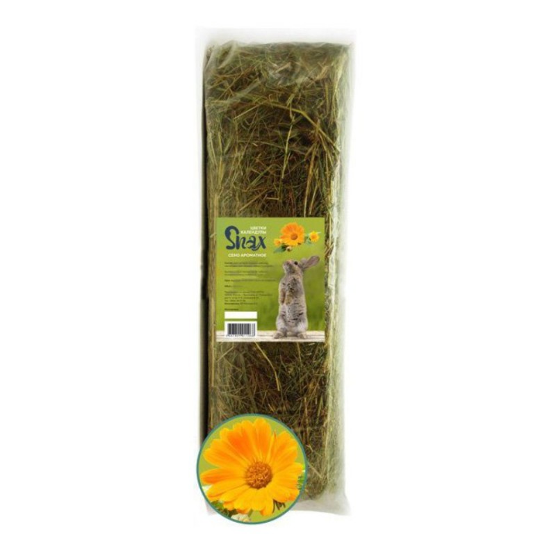 Сено Snax ароматное, цветки календулы, 600 г (20 л)