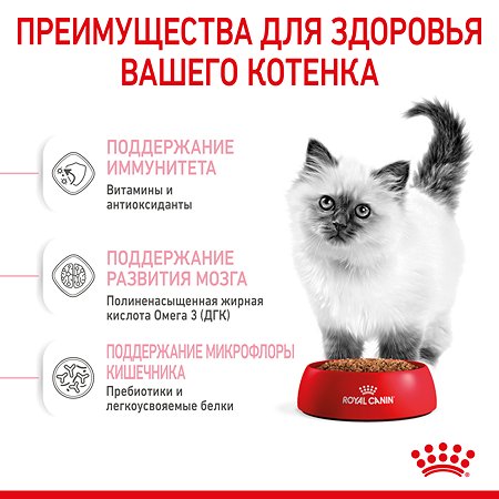 Роял Канин Kitten сухой корм для котят до 12 мес.1,2кг