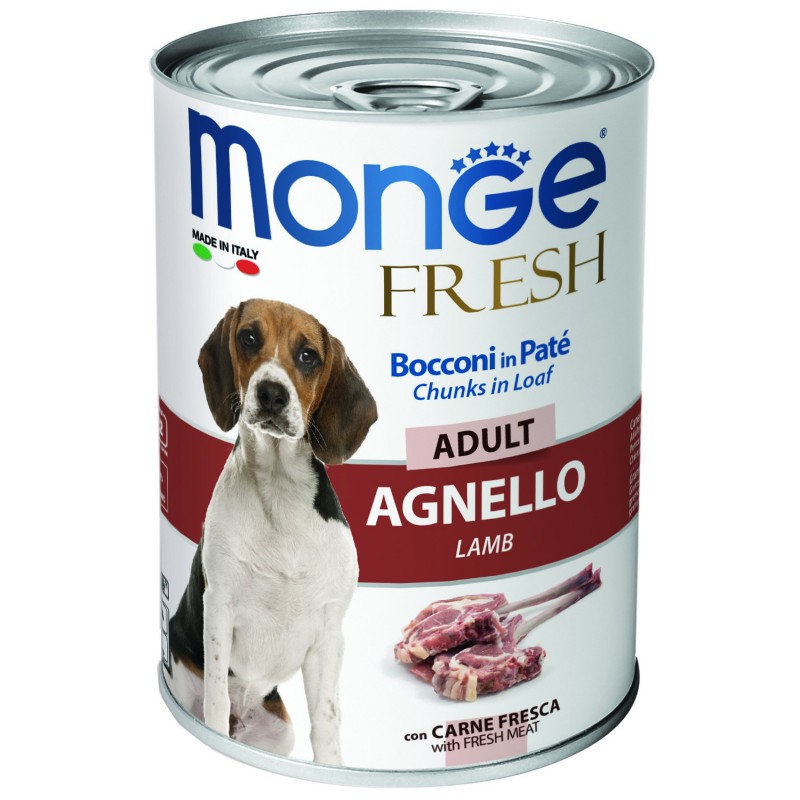 Консервы для собак Monge Dog Fresh Chunks in Loaf мясн.рулет из ягненка 400 гр.