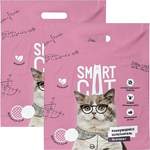 Smart Cat наполнитель комкующийся 10л. 5кг.