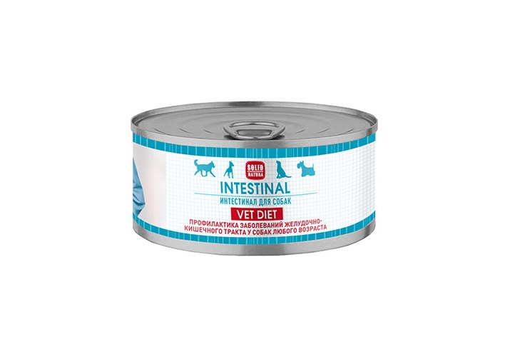 Solid Natura VET Gastrointestinal консервы для собак, профилактика заболеваний ЖКТ, 100 г.