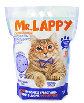 Наполнитель силикагелевый Mr.Lappy "Прохладный бриз" (пакет) 3,8л