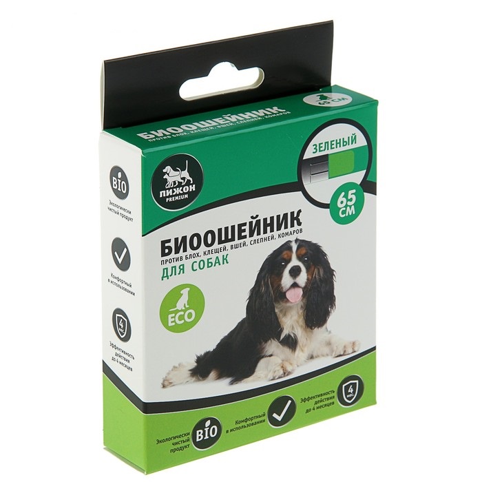 Биоошейник "Пижон Premium" для собак против блох, клещей, слепней, комаров (длина 65 см)