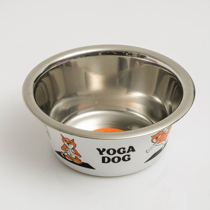 Миска "Пижон. Yoga Dog", стандартная , 450 мл