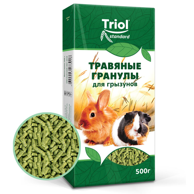 Корм Triol Standard для грызунов "Травяные гранулы"500 гр. Triol