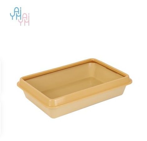 Yami-Yami туалет-лоток для кошек с рамкой, бежевый 40*26*6.5